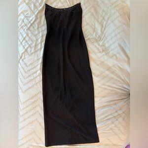 Vintage  Black Evening Dress with beading